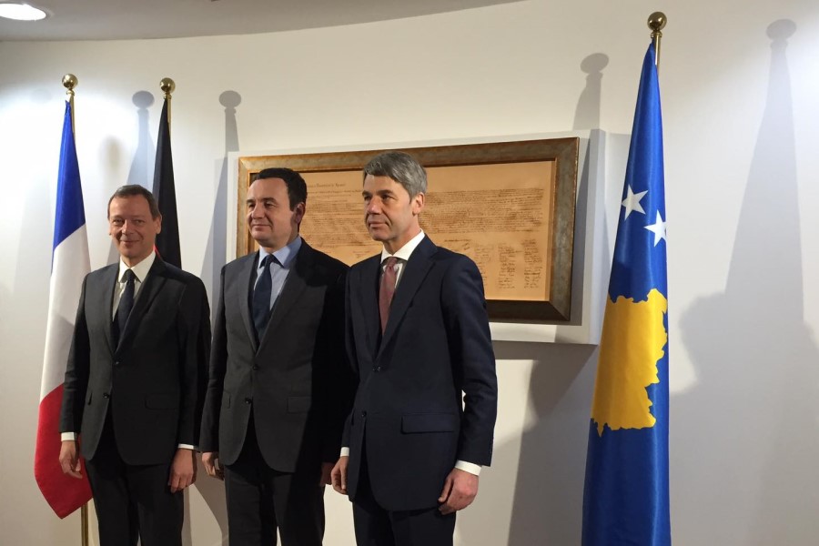 Κοσσυφοπέδιο: Συνάντηση Kurti με τους ειδικούς απεσταλμένους Γαλλίας και Γερμανίας