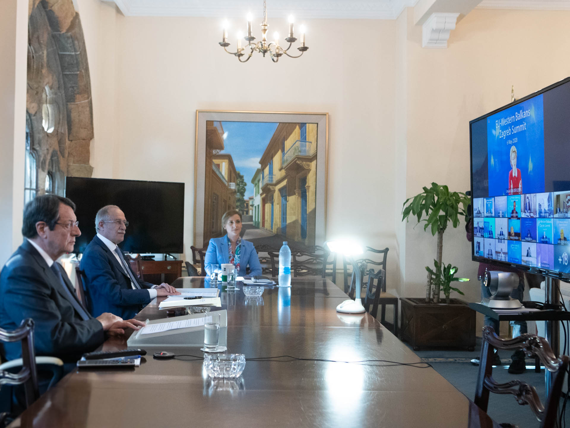 Κύπρος: Στην τηλεδιάσκεψη της Συνόδου ΕΕ-Δυτικών Βαλκανίων συμμετείχε ο Αναστασιάδης