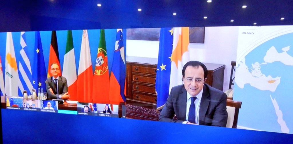 Κύπρος: Τηλεδιάσκεψη Χριστοδουλίδη Maas