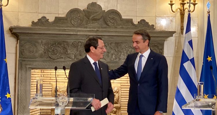 Αναστασιάδης-Μητσοτάκης: Άριστος ο συντονισμός για την αντιμετώπιση της Τουρκικής επιθετικότητας