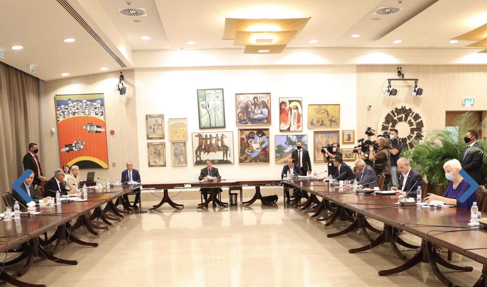 Κύπρος: Συνεδρίασε το Συμβούλιο Πολιτικών Αρχηγών