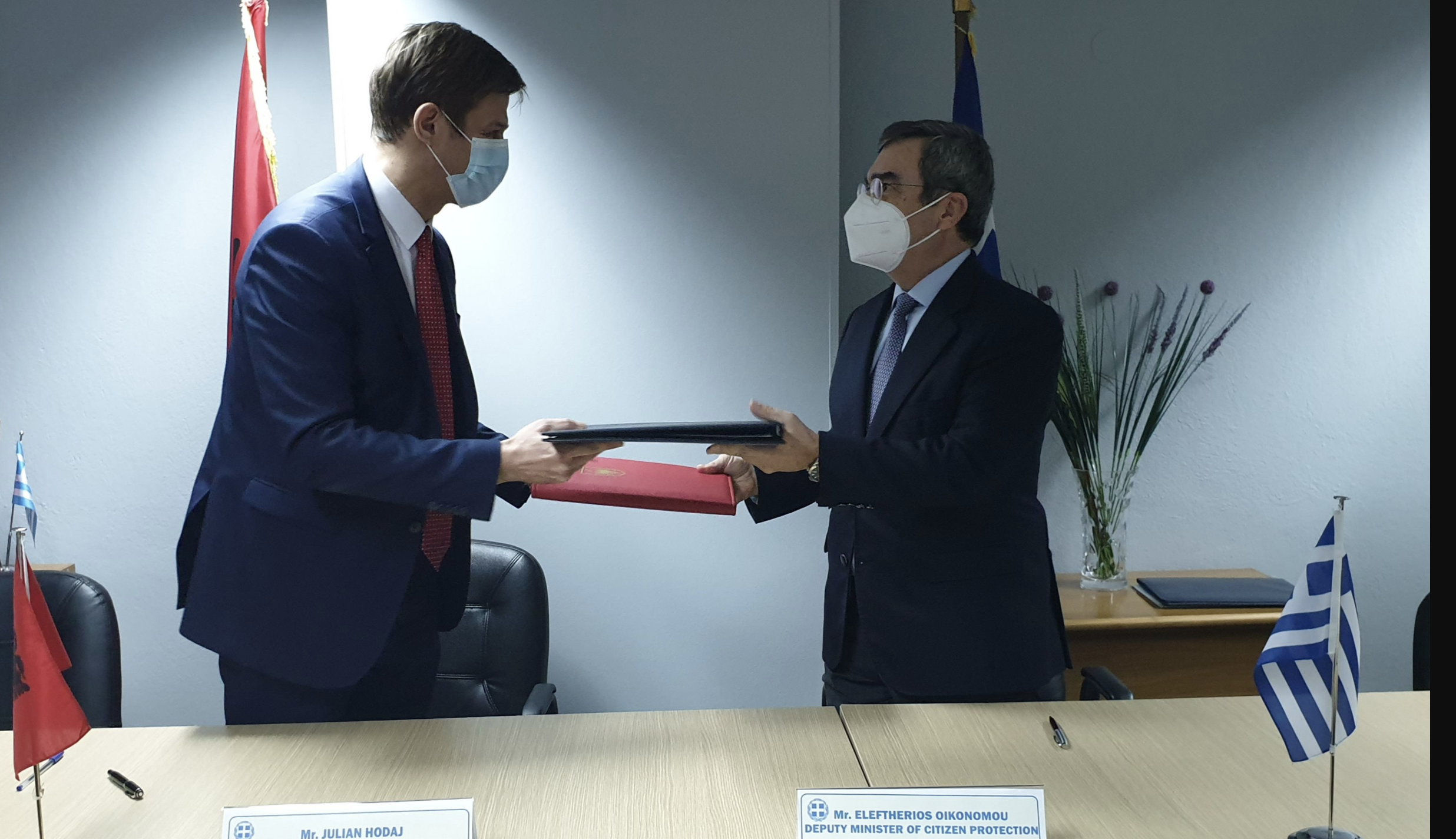 Κέντρο Επαφής Αστυνομικής και Τελωνειακής Συνεργασίας υπέγραψαν Ελλάδα και Αλβανία