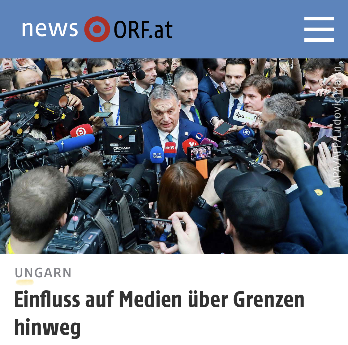 ORF: Πώς η Ουγγαρία επηρεάζει τα μέσα ενημέρωσης στη Σλοβενία και τη Βόρεια Μακεδονία
