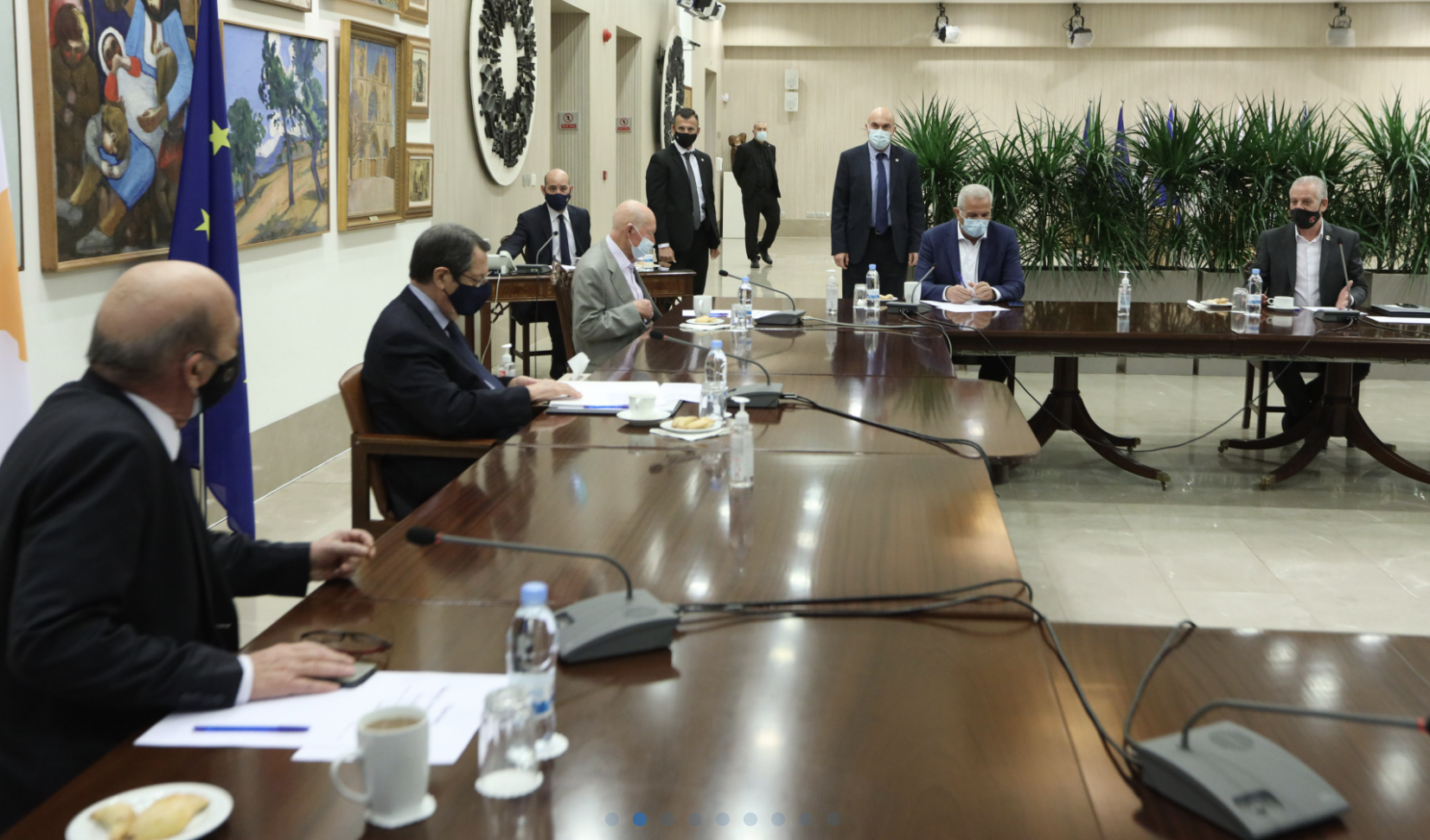 Κύπρος: Ενημέρωσε του πολιτικούς αρχηγούς ο Αναστασιάδης για τις εξελίξεις στο Κυπριακό