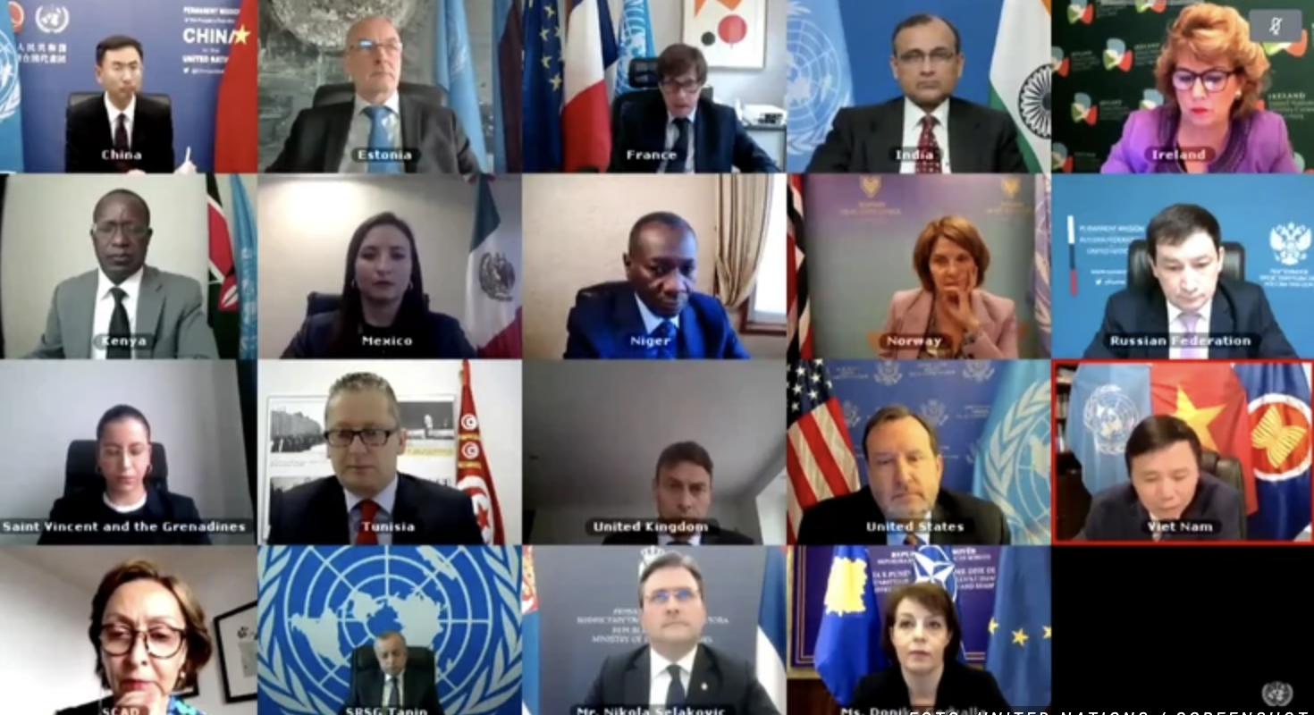 Επεισόδιο στο Συμβούλιο Ασφαλείας για τα σύμβολα του Κοσσυφοπεδίου σε διαδικτυακή συνέλευση