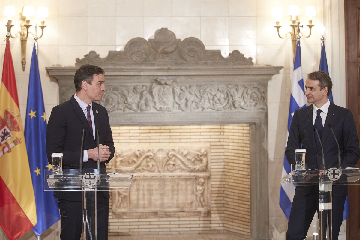 Ελλάδα: Συνάντηση Μητσοτάκη Sanchez