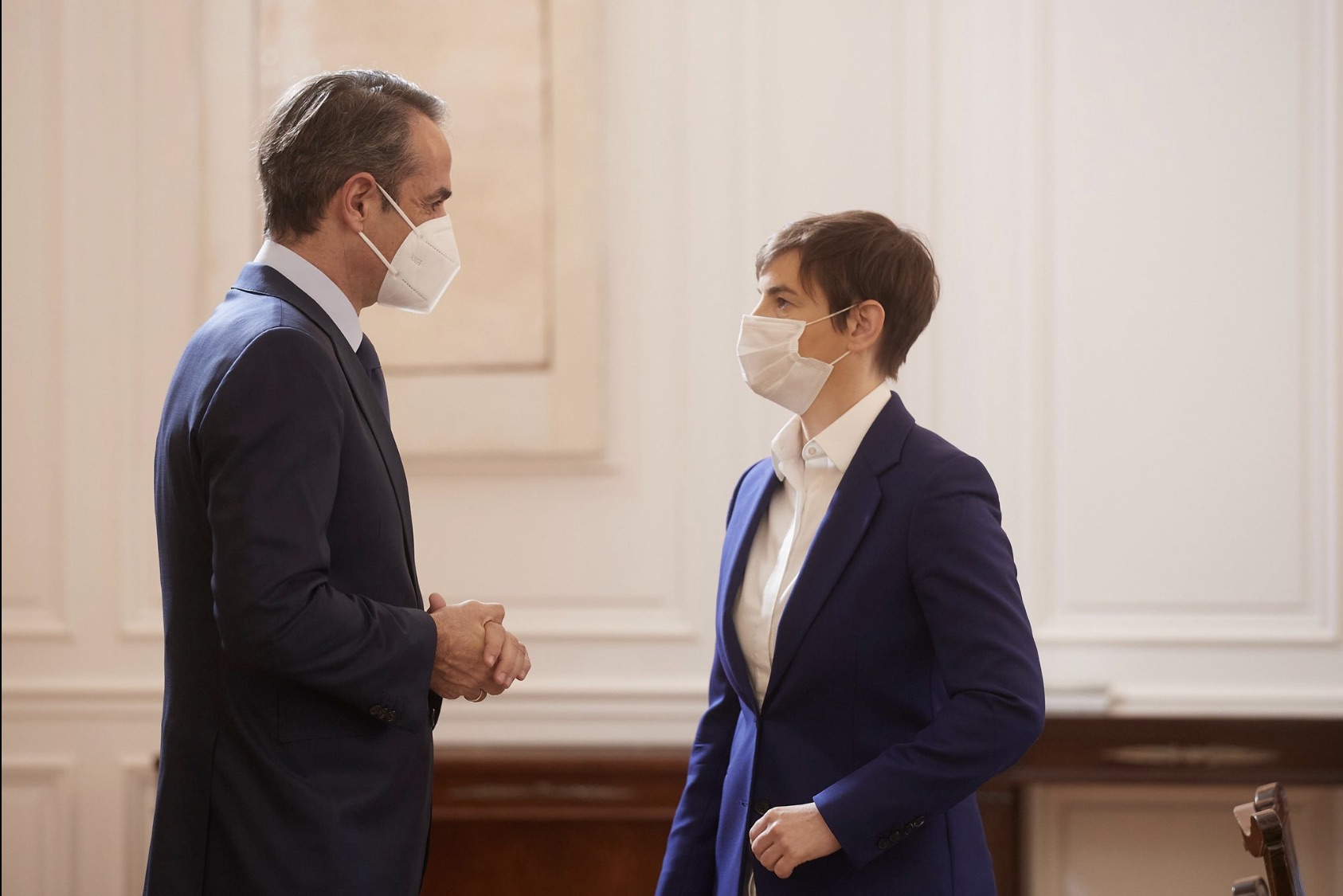 Την διεύρυνση της διμερούς συνεργασίας συζήτησαν Μητσοτάκης Brnabić