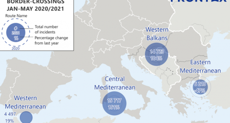 Frontex: Διπλασιάστηκαν από πέρυσι οι παράνομοι μετανάστες στο Βαλκανικό Διάδρομο