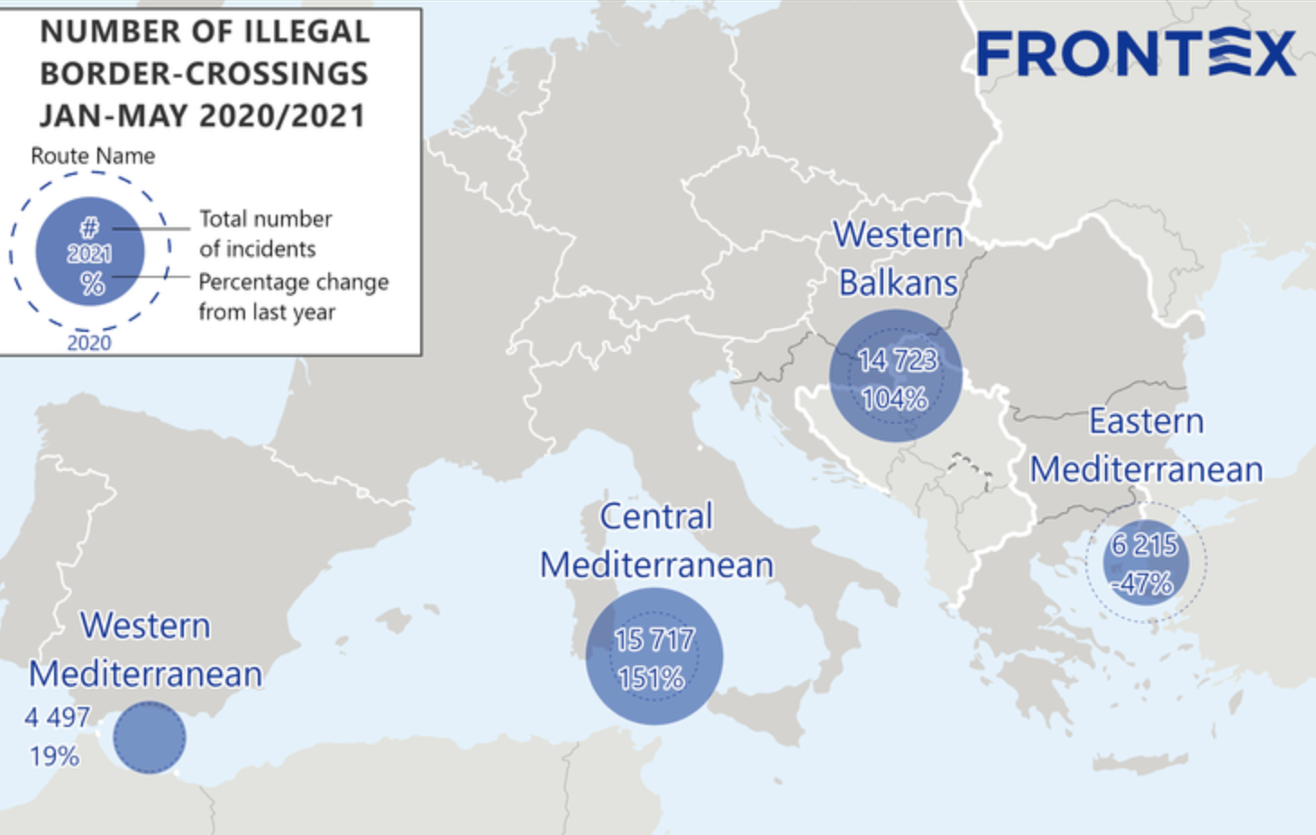 Frontex: Διπλασιάστηκαν από πέρυσι οι παράνομοι μετανάστες στο Βαλκανικό Διάδρομο