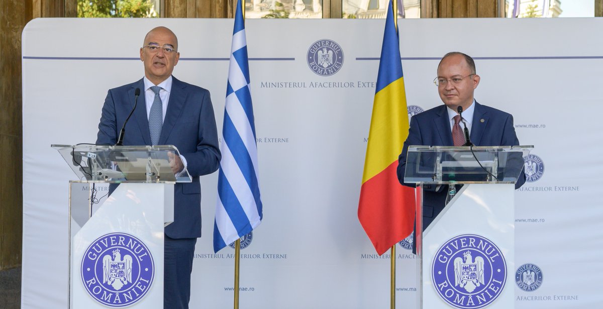 Ρουμανία: Συνάντηση Aurescu-Δένδια