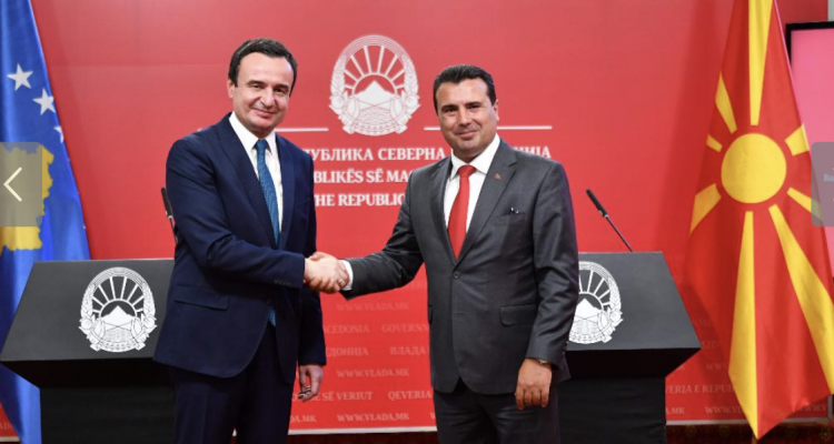 Zaev και Kurti: Έχουμε ισχυρή πολιτική βούληση να ενισχύσουμε και να εμβαθύνουμε τις διμερείς σχέσεις και συνεργασία σε όλους τους τομείς