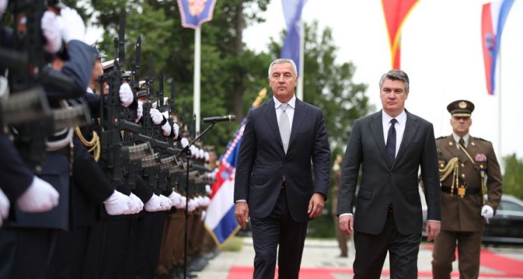 Ο Πρόεδρος του Μαυροβουνίου Đukanović πραγματοποιεί επίσημη επίσκεψη στην Κροατία