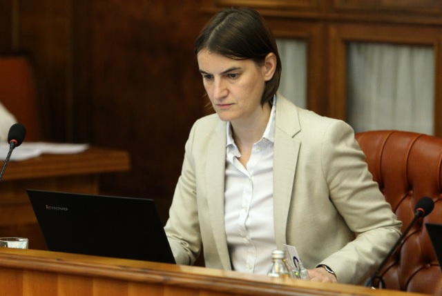 Brnabić ni reči o Karadžiću