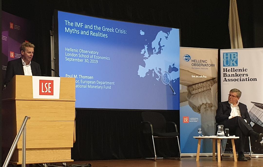 Prethodna grčka vlada odlučila je da ispuni visoke ciljeve primarnog viška, kaže P. Thomsen