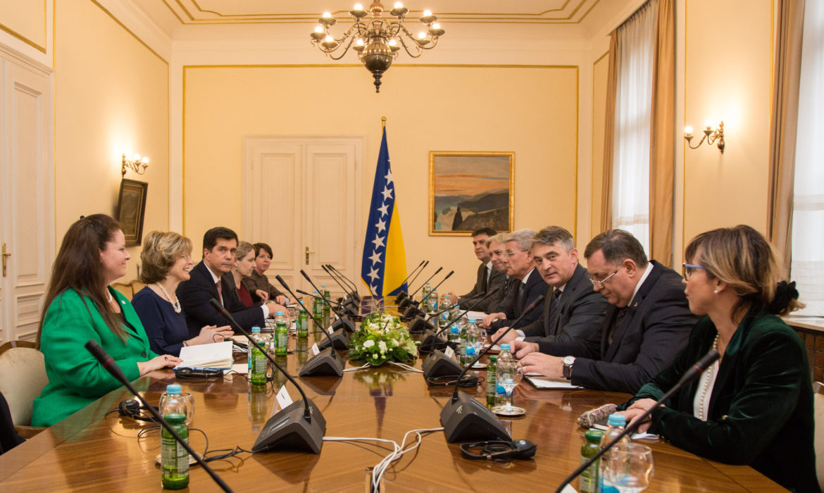Članovi Predsedništva BiH sastali se sa zamenicom direktora USAID-a Bonnie Glick