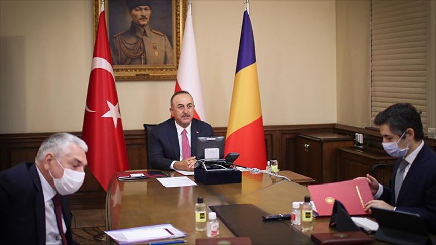 Šefovi diplomatija Rumunije-Poljske-Turske održali sastanak videokonferencijom