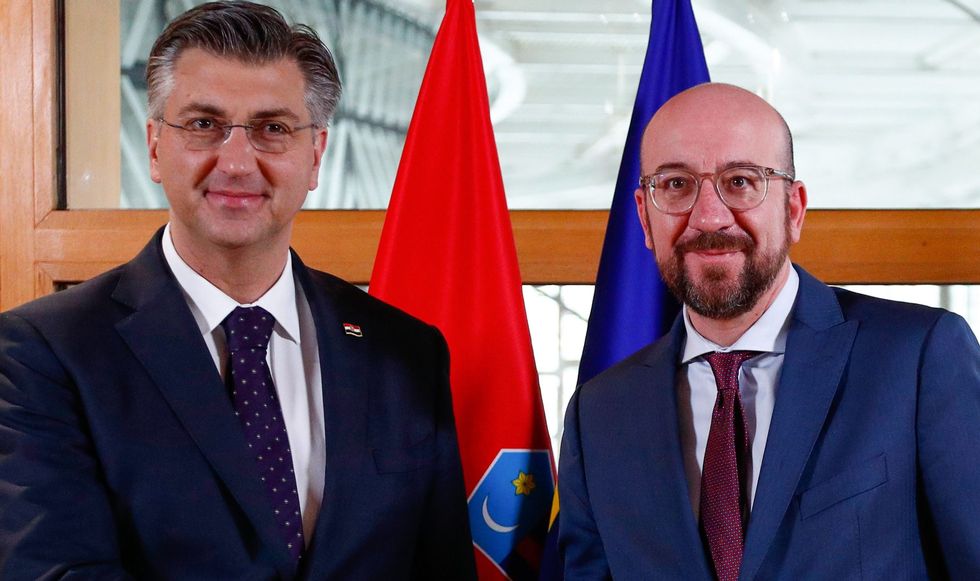 Hrvatska: Michel se zahvalio Plenkoviću za predan rad tokom hrvatskog predsedavanja