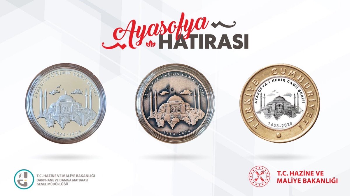 Turska: Ministarstvo finansija i ekonomije izdalo posebnu kovanicu u čast prenamene Aja Sofije