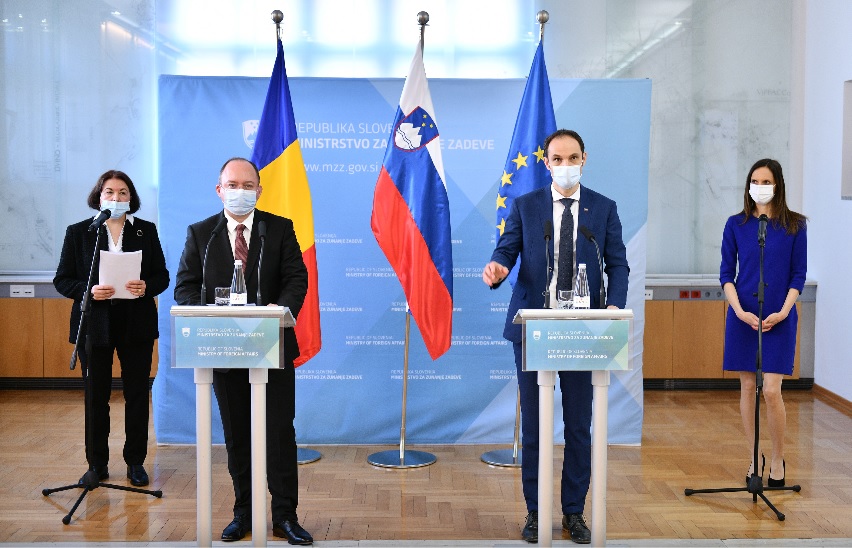Slovenija: Ministar Logar sastao se sa rumunskim kolegom Aurescuom