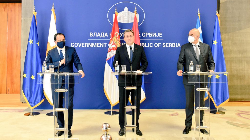 Održan trilateralni sastanak ministara spoljnih poslova Srbije, Grčke i Kipra