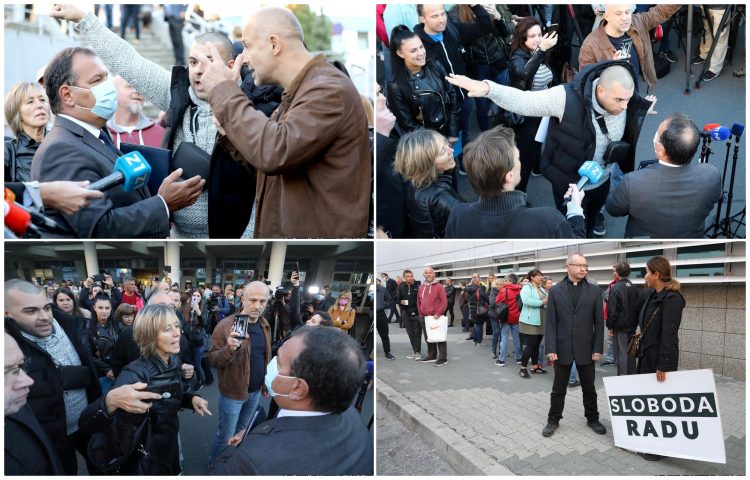 Hrvatska: Grupa građana čekala ministra zdravlja kako bi protestovali protiv novih mera